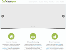 Tablet Screenshot of codelynx.com